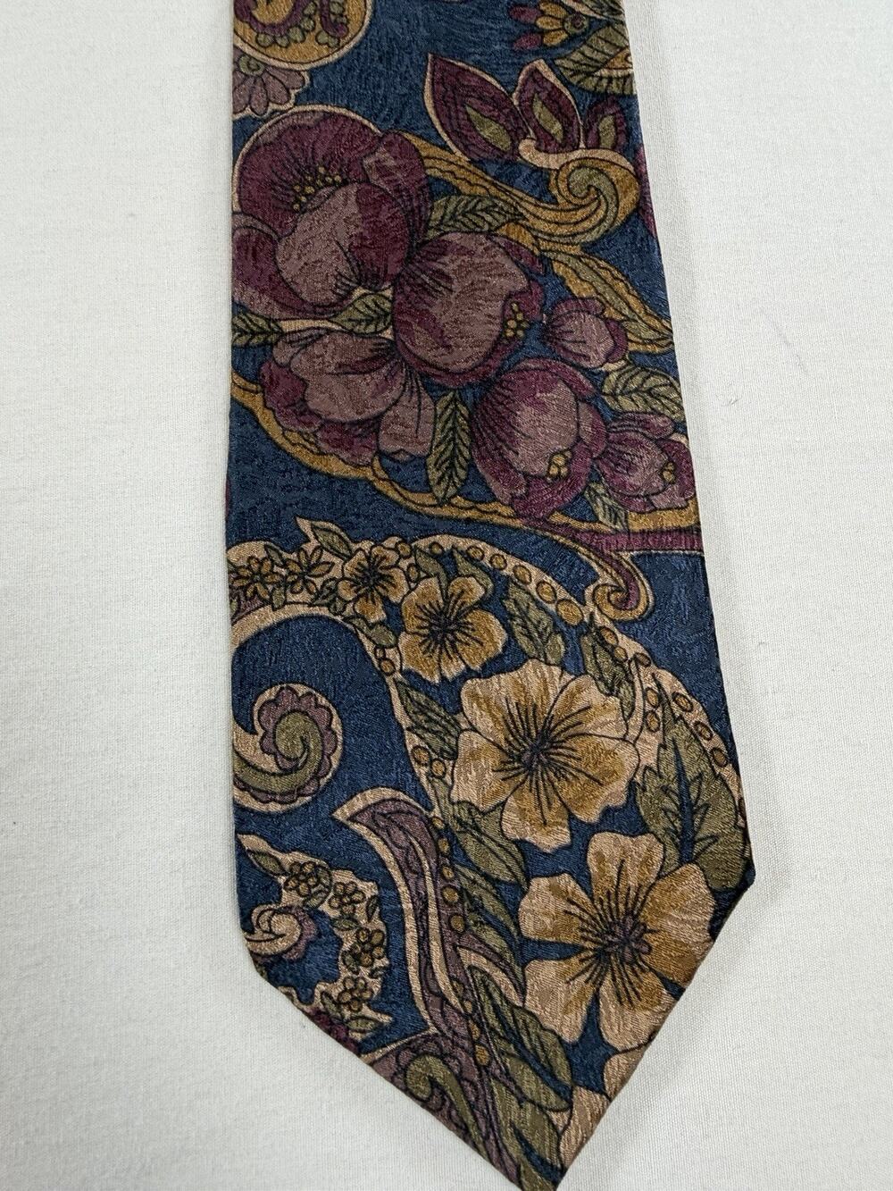 Daniele Rossi Navy Floral Men’s Necktie
